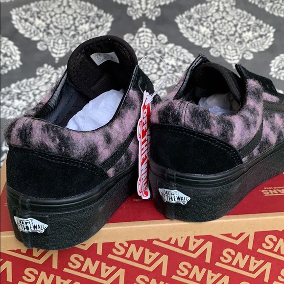 VANS OLD SKOOL PLATFORM MIX LEOPARD PINK/BLACK WMN - Picture 14 of 16
